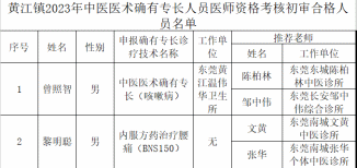 2023年中醫(yī)醫(yī)術(shù)確有專長人員醫(yī)師資格考核初審合格人員信息公示_1